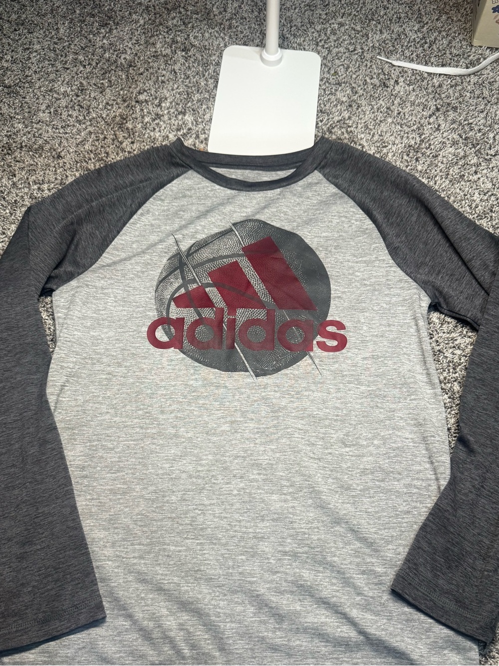 boys ADIDAS long sleeve tee